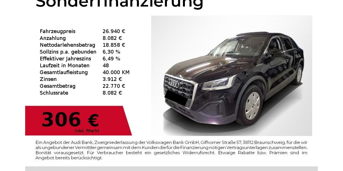 Audi Q2 35.500 km 26.940 &euro; Höchstadt an der Aisch 91315