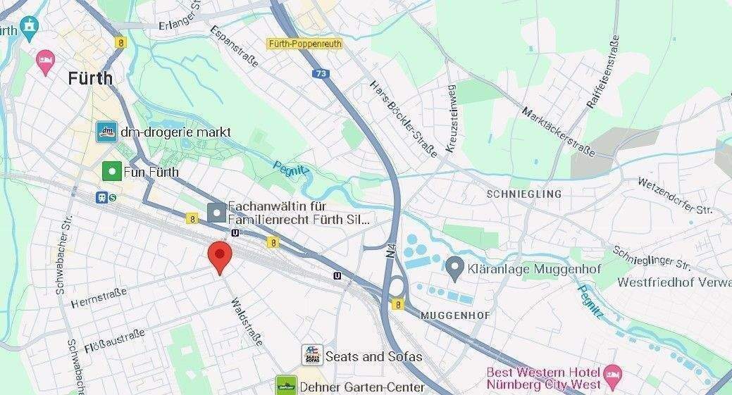 Etagenwohnung Fürth Südstadt - 2 Zimmer, 52 m&sup2;, 156.000&euro; | Angebot:25928113