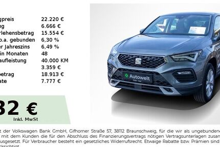 Seat Ateca 82.450 km 22.220 &euro; Nürnberg 90431