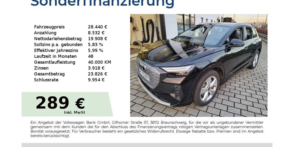 Audi Q4 88.350 km 28.440 &euro; Nürnberg 90431