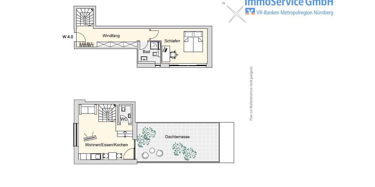 Etagenwohnung Nürnberg Herrnhütte - 2 Zimmer, 66 m&sup2;, 473.168&euro; | Angebot:12638603