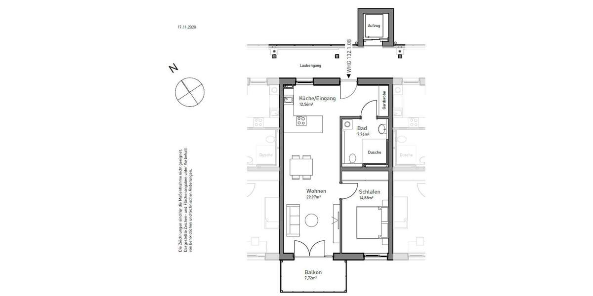 Etagenwohnung Nürnberg Hasenbuck - 2 Zimmer, 69 m&sup2;, 1.020&euro; | Angebot:25661486