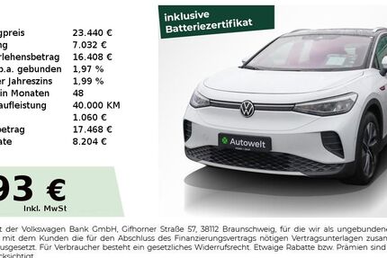 VW ID.4 76.750 km 22.850 &euro; Nürnberg 90431