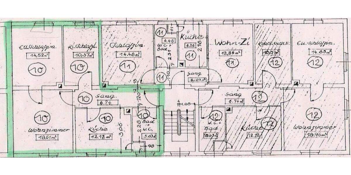 Etagenwohnung Erlangen Innenstadt - 3 Zimmer, 65 m&sup2;, 315.000&euro; | Angebot:25772442