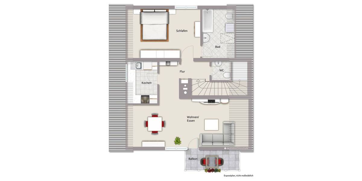 Etagenwohnung Fürth Burgfarrnbach - 2 Zimmer, 66 m&sup2;, 229.000&euro; | Angebot:25797923