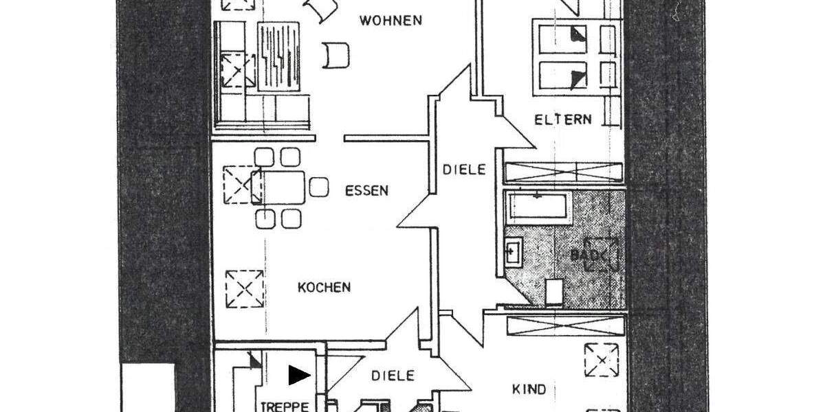 Etagenwohnung Nürnberg Werderau - 3 Zimmer, 100 m&sup2;, 990&euro; | Angebot:25704376