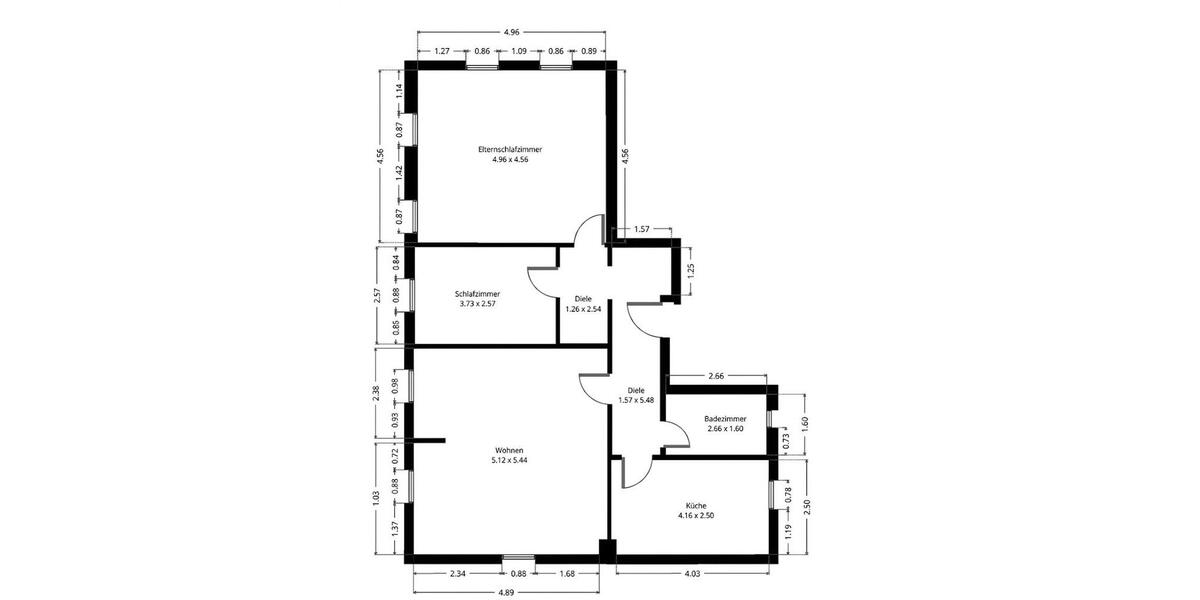 Etagenwohnung Nürnberg Sankt Leonhard - 3 Zimmer, 82 m&sup2;, 285.000&euro; | Angebot:26619421