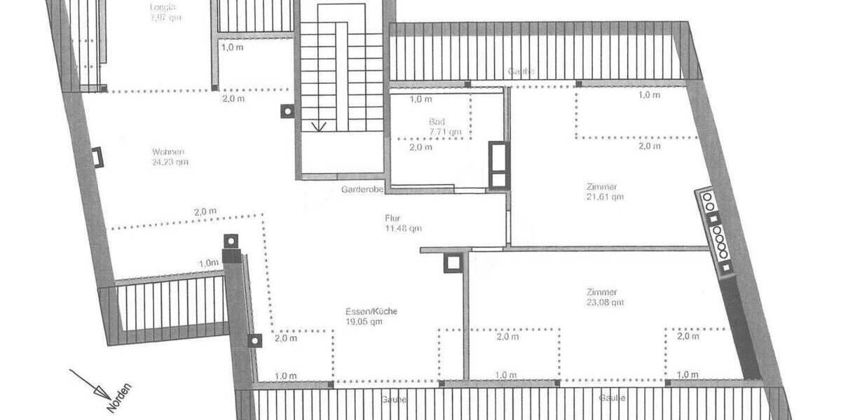 Etagenwohnung Nürnberg Rennweg - 3 Zimmer, 115 m&sup2;, 379.000&euro; | Angebot:25704393