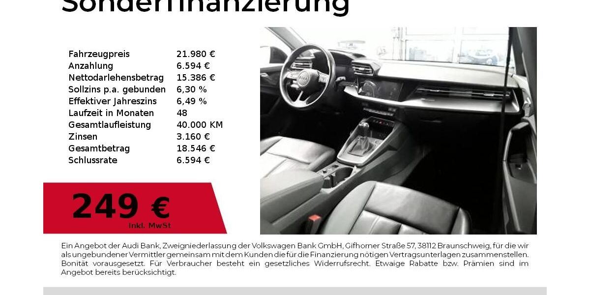 Audi A3 59.500 km 21.480 &euro; Nürnberg 90411