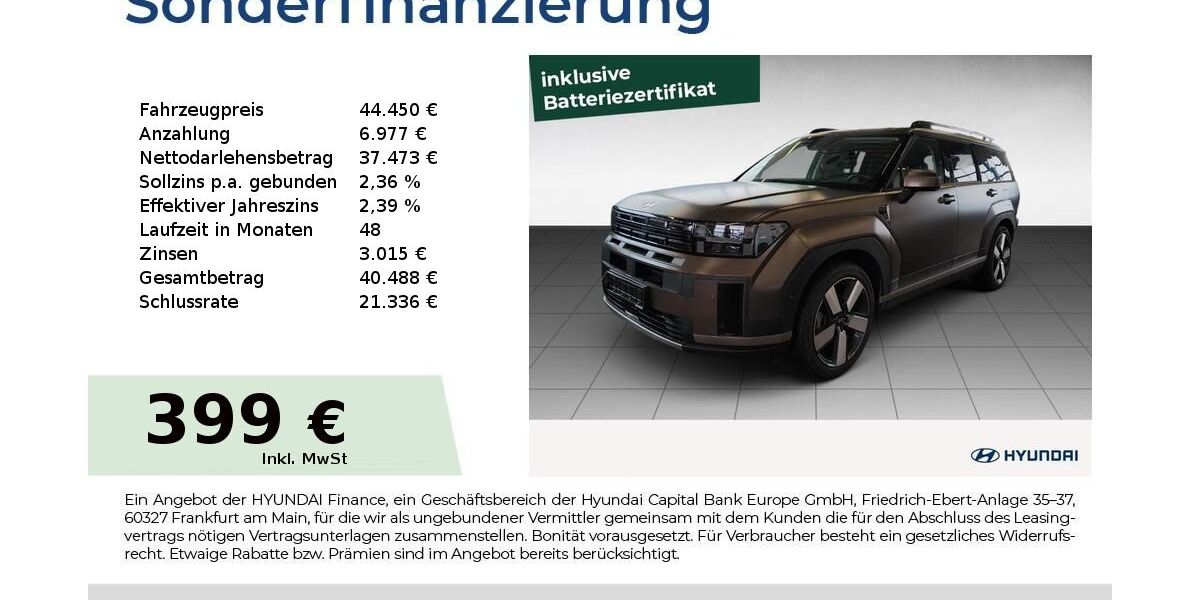 Hyundai SANTA FE 17.150 km 44.450 &euro; Fürth 90763