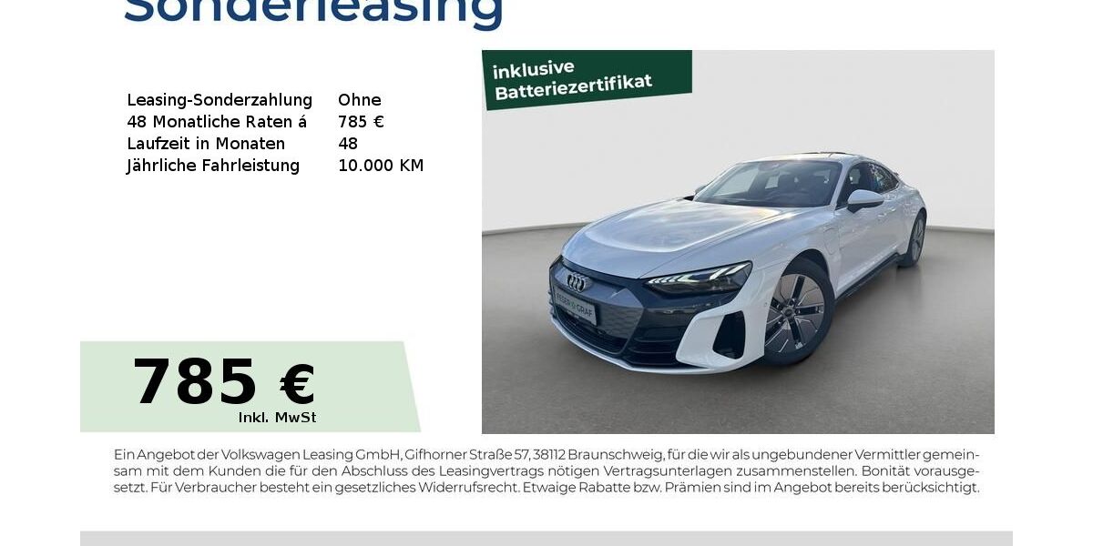 Audi e-tron GT 30.990 km 52.980 &euro; Cadolzburg 90556