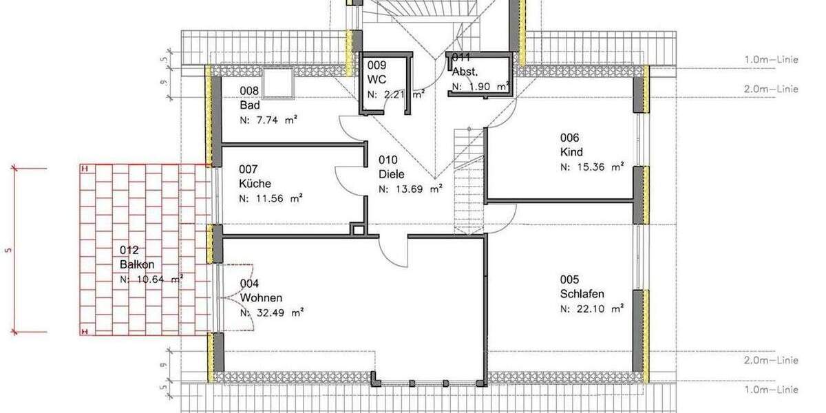 Etagenwohnung Herzogenaurach Niederndorf - 5 Zimmer, 149 m&sup2;, 418.000&euro; | Angebot:25657537