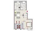 Etagenwohnung Fürth Südstadt - 2 Zimmer, 62 m&sup2;, 275.000&euro; | Angebot:26472049