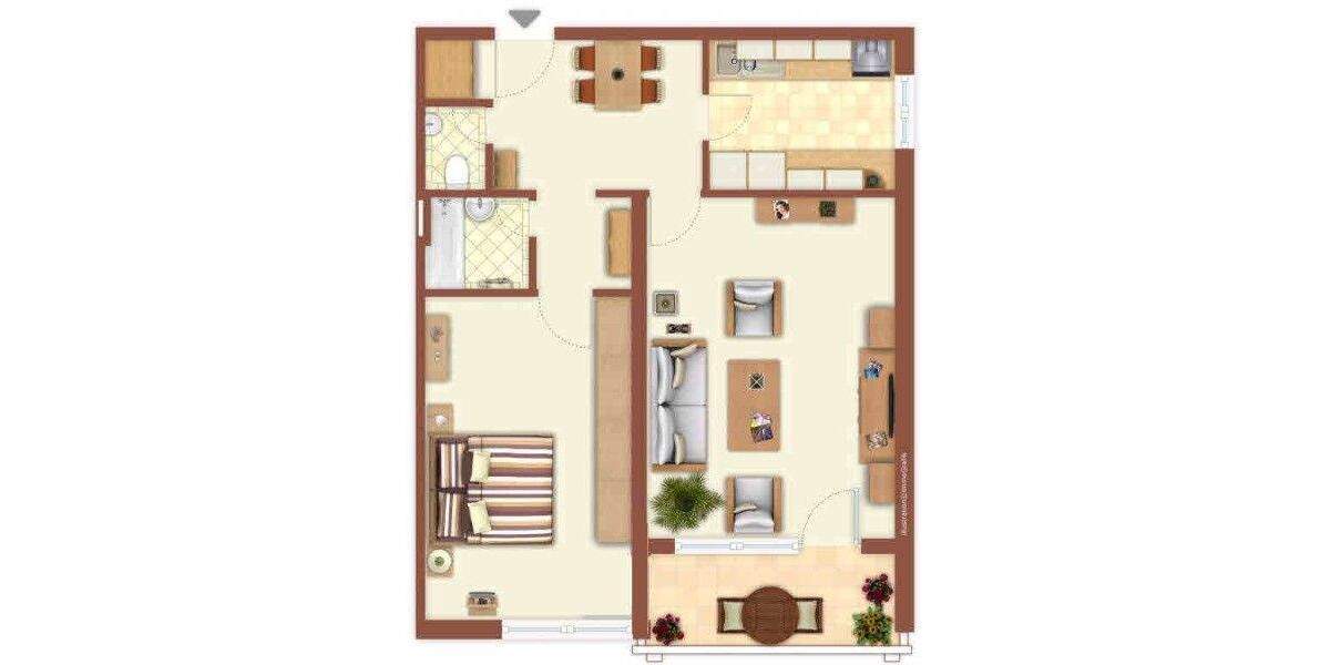 Etagenwohnung Nürnberg Neuröthenbach - 2 Zimmer, 64 m&sup2;, 224.500&euro; | Angebot:25668252