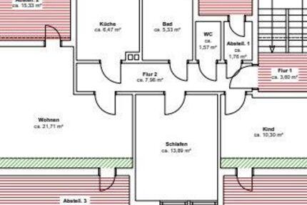 Wohnung Erlangen Alterlangen - 3 Zimmer, 65 m&sup2;, 820&euro; | Angebot:26004621