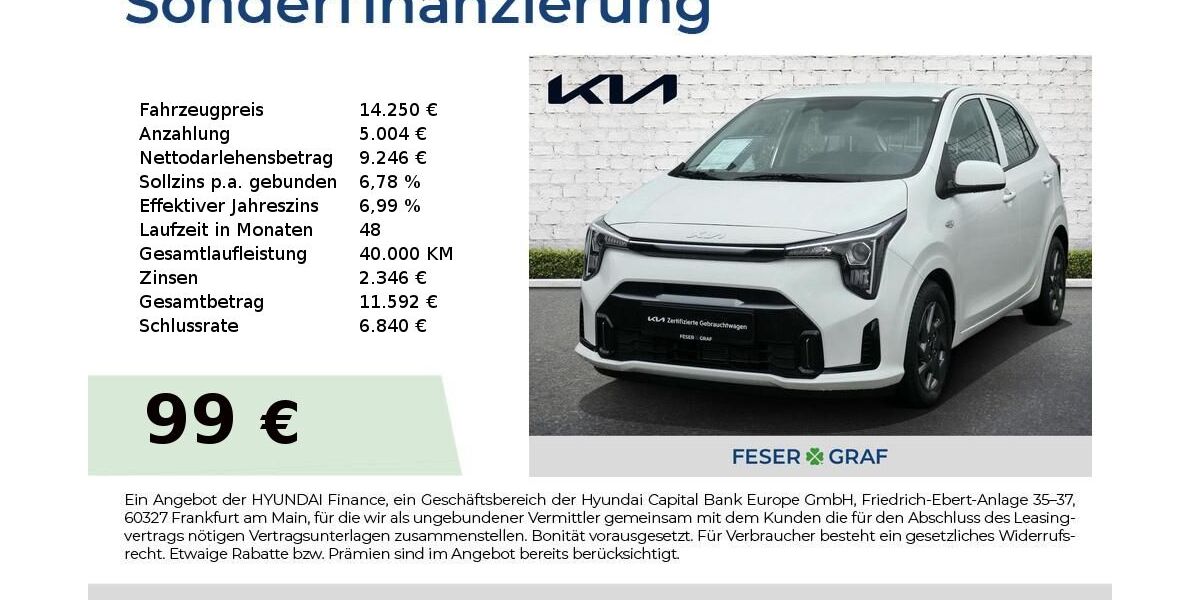 Kia Picanto 11.112 km 14.250 &euro; Roth 91154