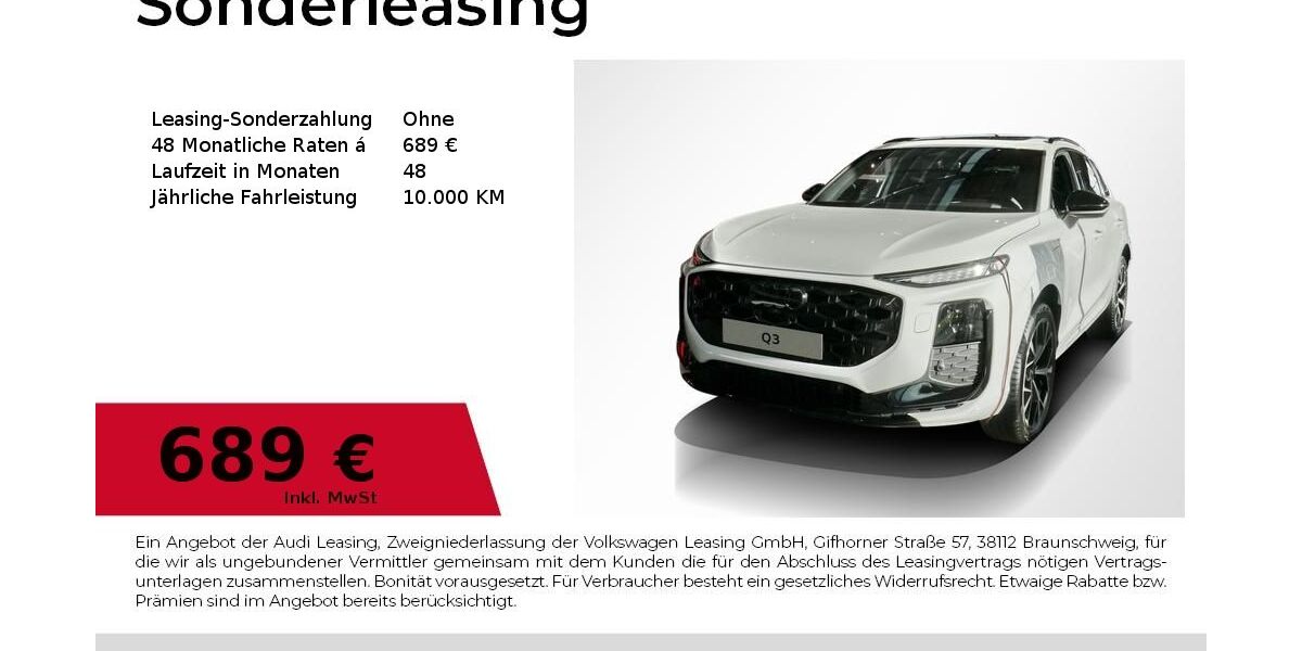 Audi Q3 3.500 km 57.880 &euro; Nürnberg 90411