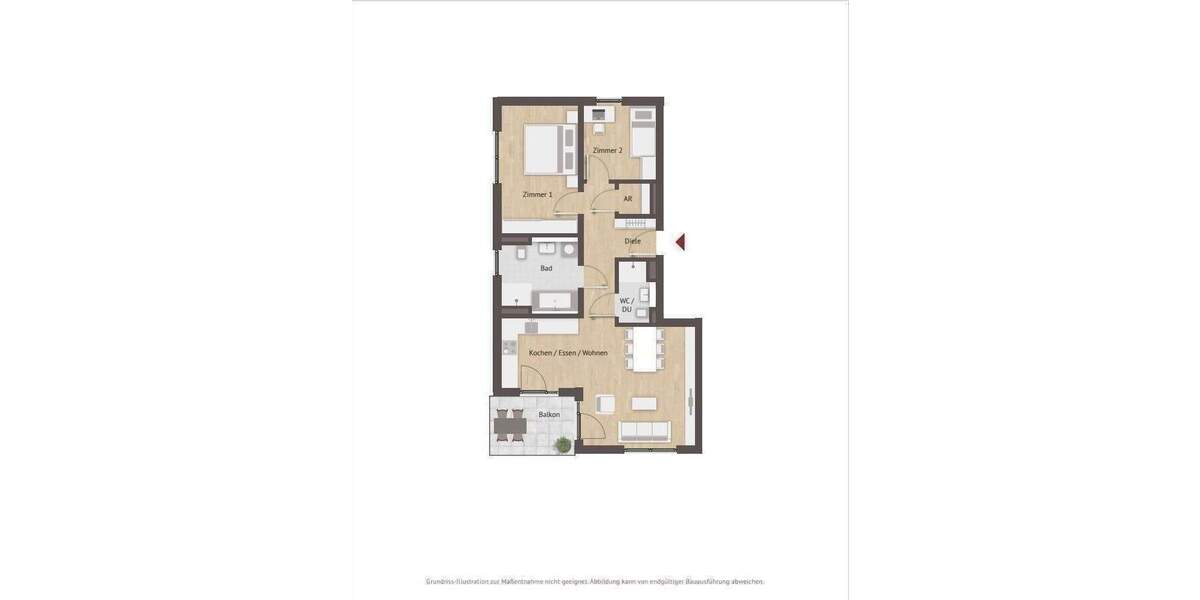 Etagenwohnung Nürnberg Laufamholz - 3 Zimmer, 80 m&sup2;, 559.800&euro; | Angebot:25864492