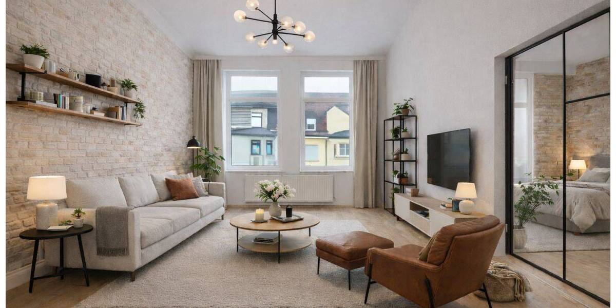 Etagenwohnung Nürnberg Steinbühl - 2 Zimmer, 63 m&sup2;, 189.000&euro; | Angebot:26658606