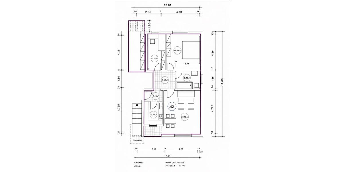 Erdgeschoßwohnung Stein - 3 Zimmer, 70 m&sup2;, 1.100&euro; | Angebot:26621773