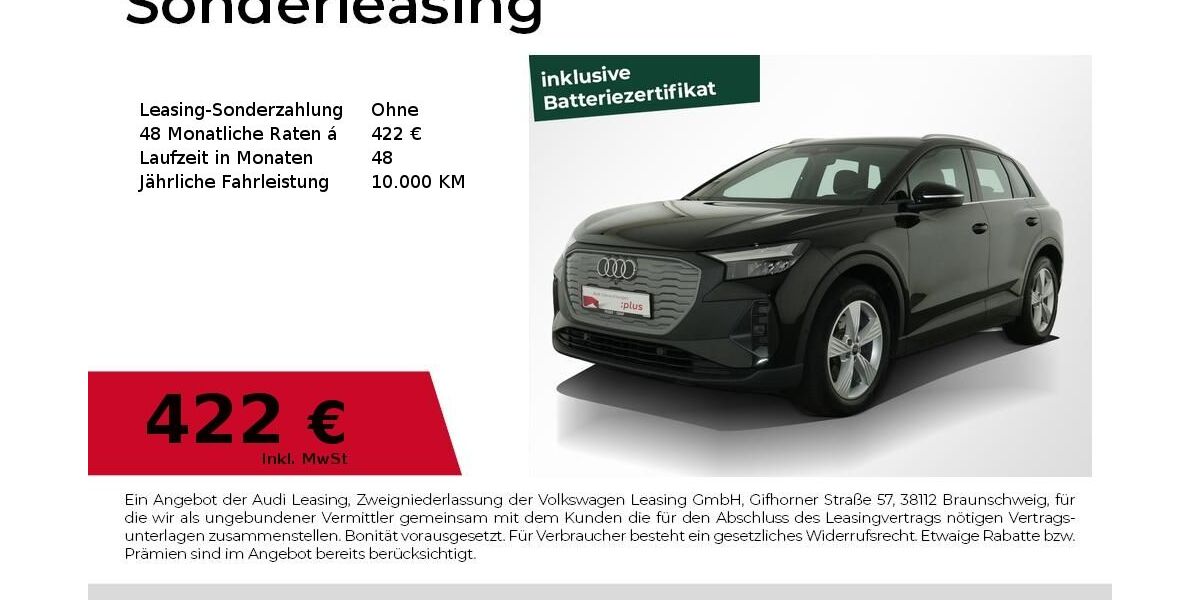 Audi Q4 e-tron 34.200 km 25.980 &euro; Nürnberg 90441