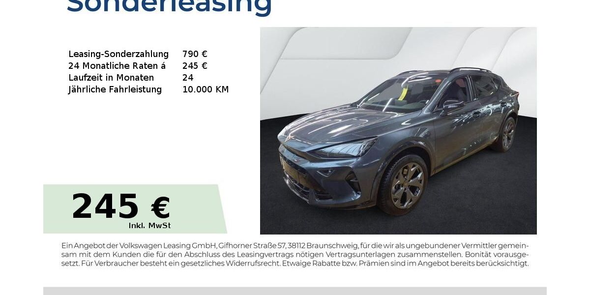 Cupra Formentor 24.550 km 33.950 &euro; Lauf an der Pegnitz 91207