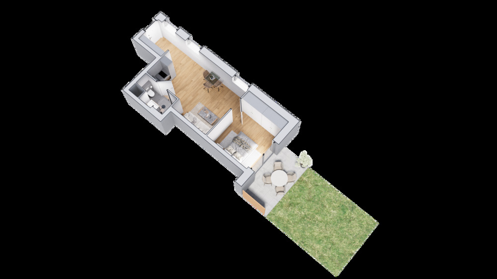 Etagenwohnung Herzogenaurach - 2 Zimmer, 41 m&sup2;, 299.000&euro; | Angebot:25671174