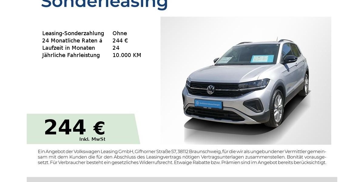 VW T-Cross 26.050 km 23.440 &euro; Erlangen 91058
