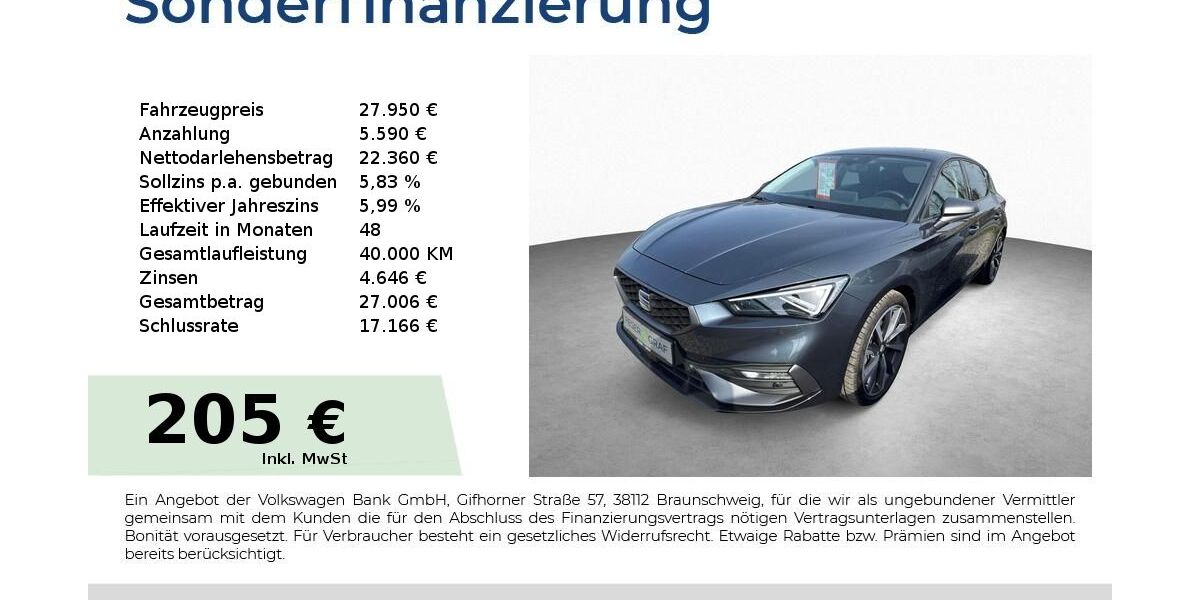 Seat Leon 14.950 km 27.950 &euro; Schwabach 91126
