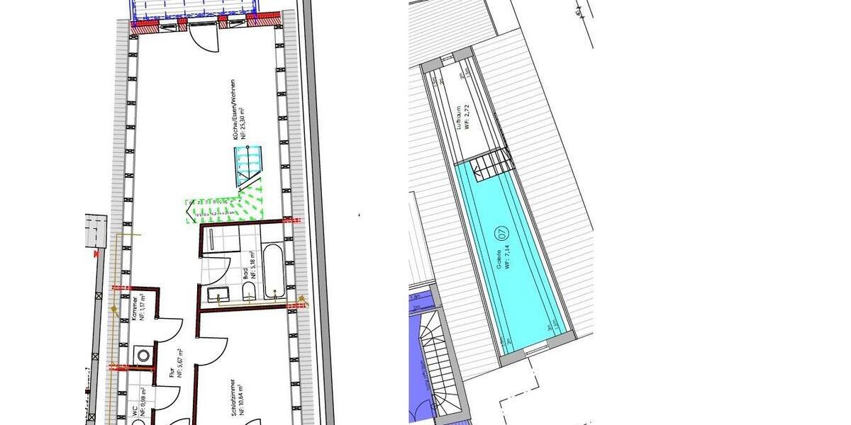 Dachgeschoßwohnung Forchheim - 2 Zimmer, 65 m&sup2;, 880&euro; | Angebot:26562498