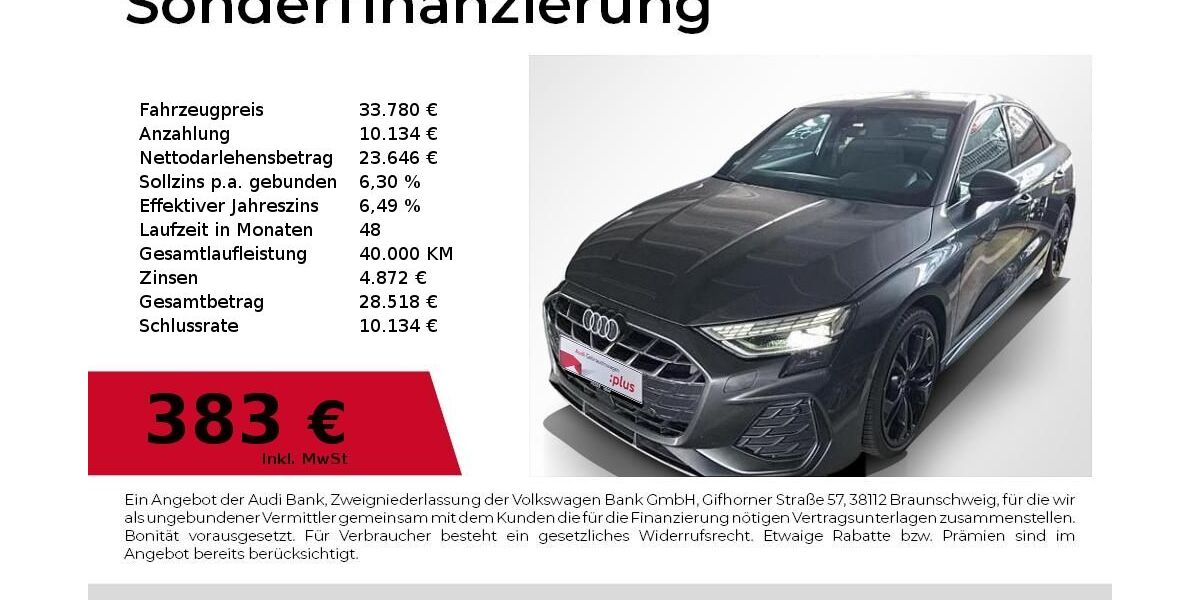 Audi A3 11.900 km 33.780 &euro; Nürnberg 90411