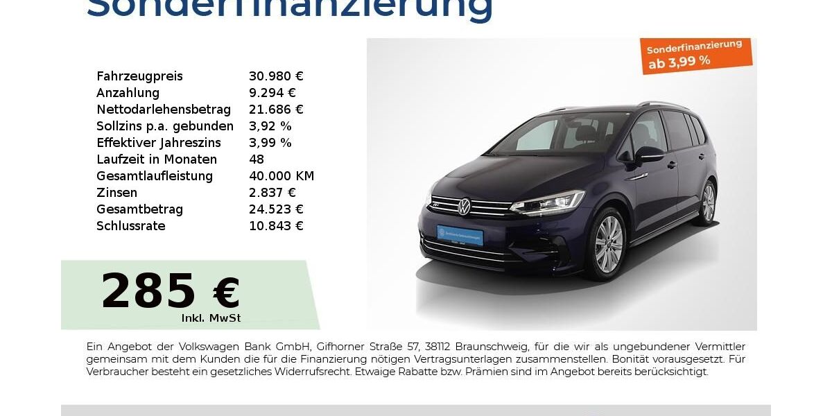VW Touran 25.450 km 30.980 &euro; Nürnberg 90441