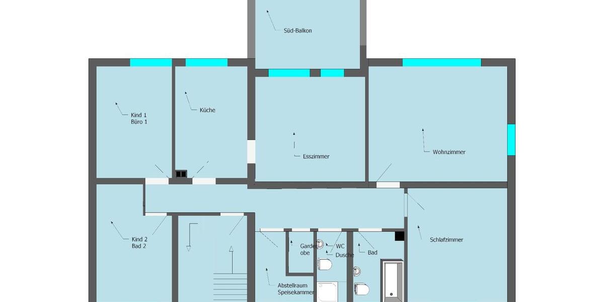 Etagenwohnung Pyrbaum - 5 Zimmer, 123 m&sup2;, 990&euro; | Angebot:25859935