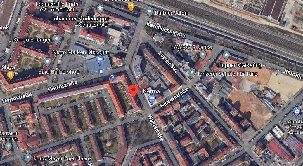 Etagenwohnung Fürth Südstadt - 2 Zimmer, 52 m&sup2;, 156.000&euro; | Angebot:25928113