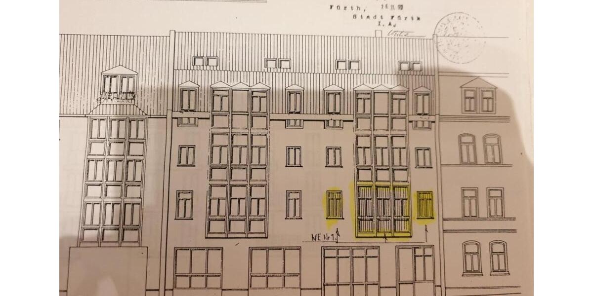 Etagenwohnung Fürth Altstadt - 4 Zimmer, 104 m&sup2;, 1.350&euro; | Angebot:25304942