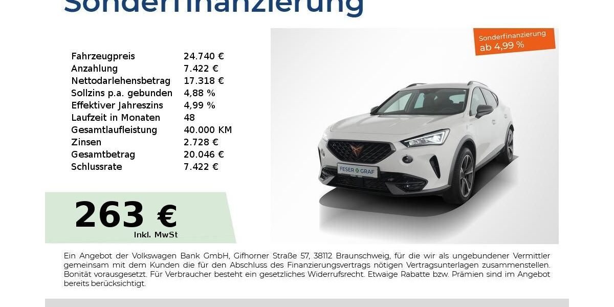 Cupra Formentor 22.350 km 23.980 &euro; Nürnberg 90441