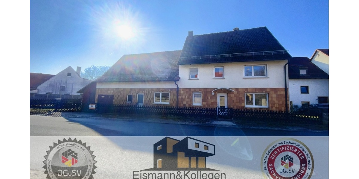 Großes Haus mit Scheune, Garage, Schuppen, Garten, sofort frei. Für Handwerker, Bastler, Sparfüchse - Bauernhaus, Landhaus Eckental Frohnhof | Angebot:25364269