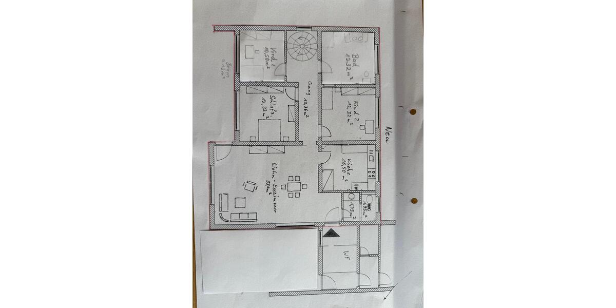 Etagenwohnung Hemhofen - 7 Zimmer, 130 m&sup2;, 1.450&euro; | Angebot:26610672