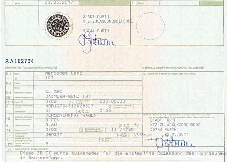 Mercedes-Benz 380 279.000 km 14.900 &euro; Fuerth 90766