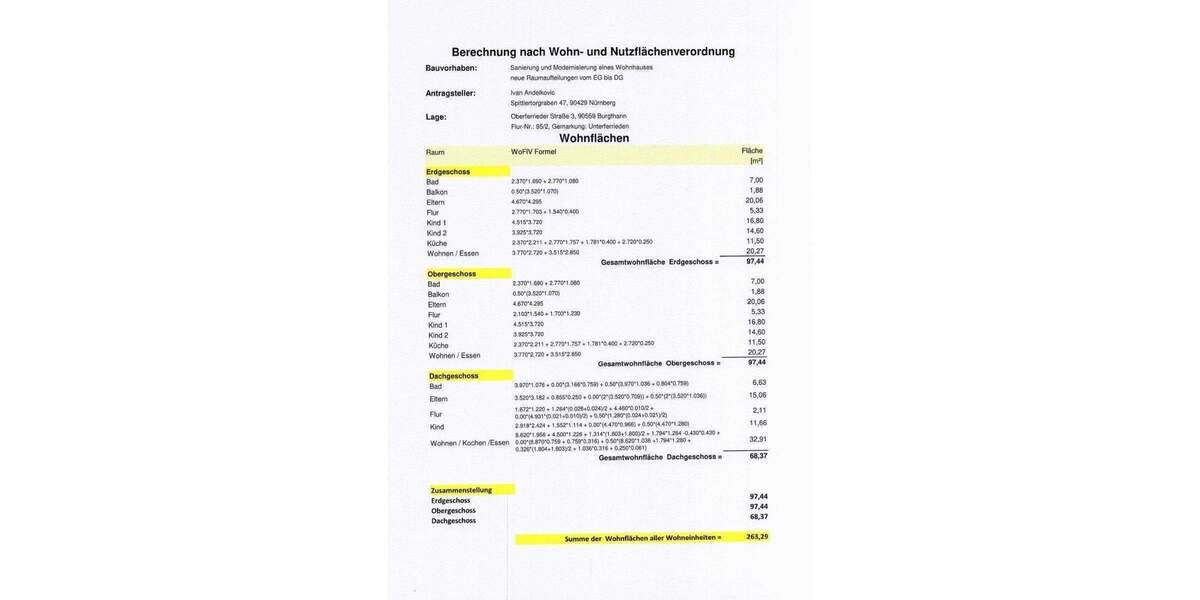 Mehrfamilienhaus, Wohnhaus Burgthann Unterferrieden - 1 Zimmer, 270 m&sup2;, 799.000&euro; | Angebot:25671576