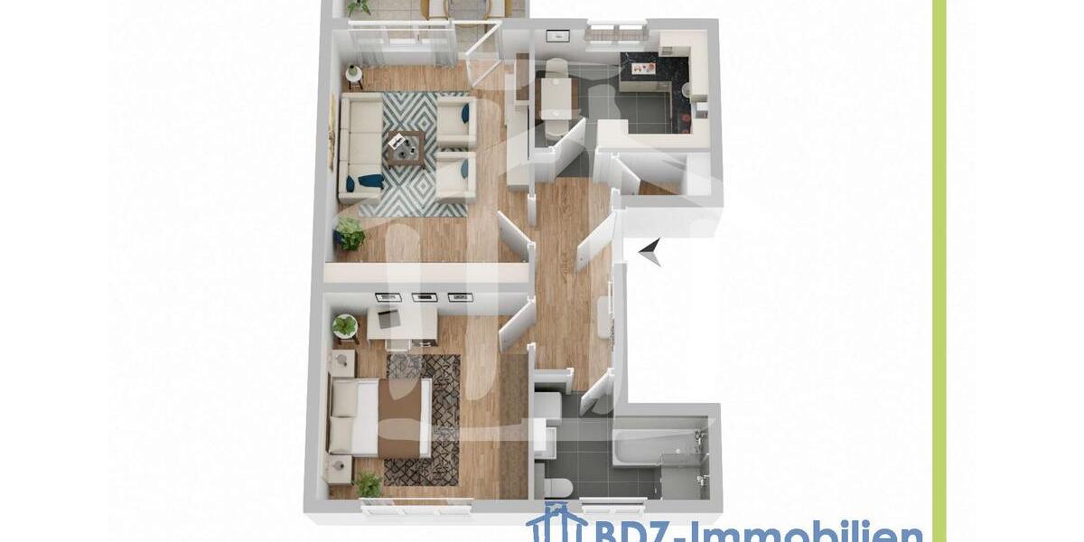 Etagenwohnung Zirndorf - 2 Zimmer, 64 m&sup2;, 794&euro; | Angebot:25902016