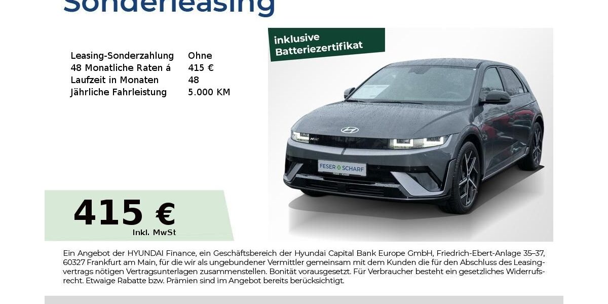 Hyundai IONIQ 5 8.300 km 41.990 &euro; Fürth 90763