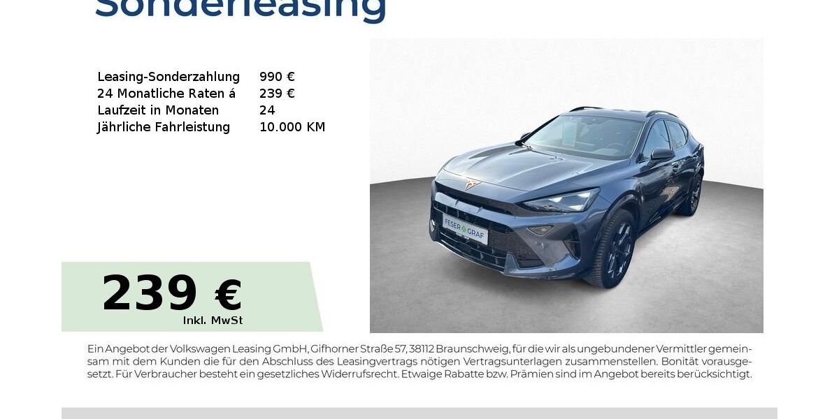 Cupra Formentor 25.550 km 32.950 &euro; Schwabach 91126