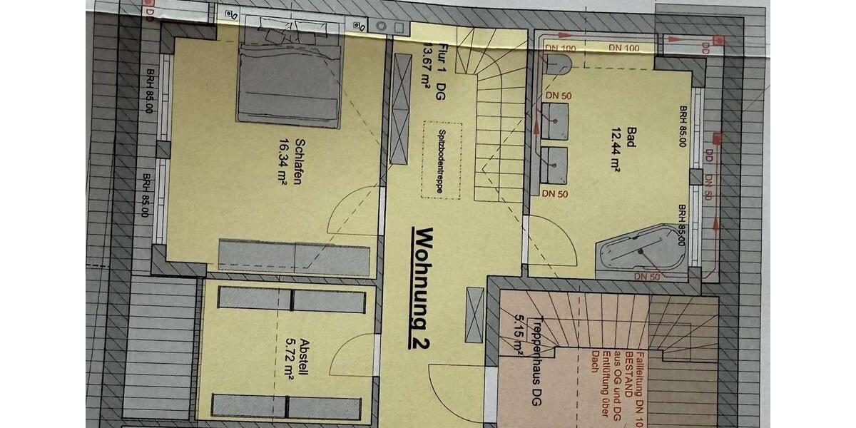 Etagenwohnung Erlangen Alterlangen - 3 Zimmer, 117 m&sup2;, 1.500&euro; | Angebot:25882988