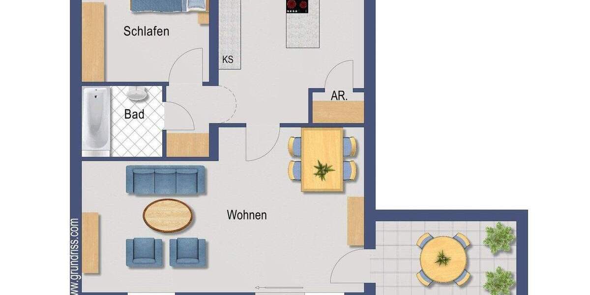 Etagenwohnung Nürnberg-3 Röthenbach b Schweinau - 2 Zimmer, 80 m&sup2;, 280.000&euro; | Angebot:25703825
