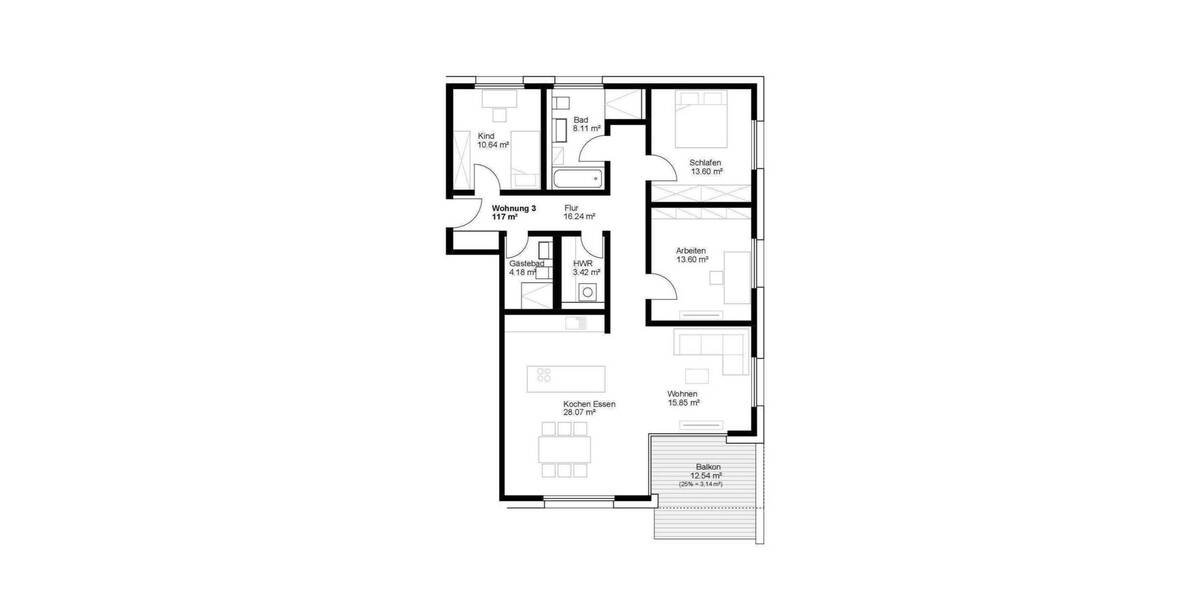 Etagenwohnung Nürnberg Laufamholz - 4 Zimmer, 830.000&euro; | Angebot:25666249