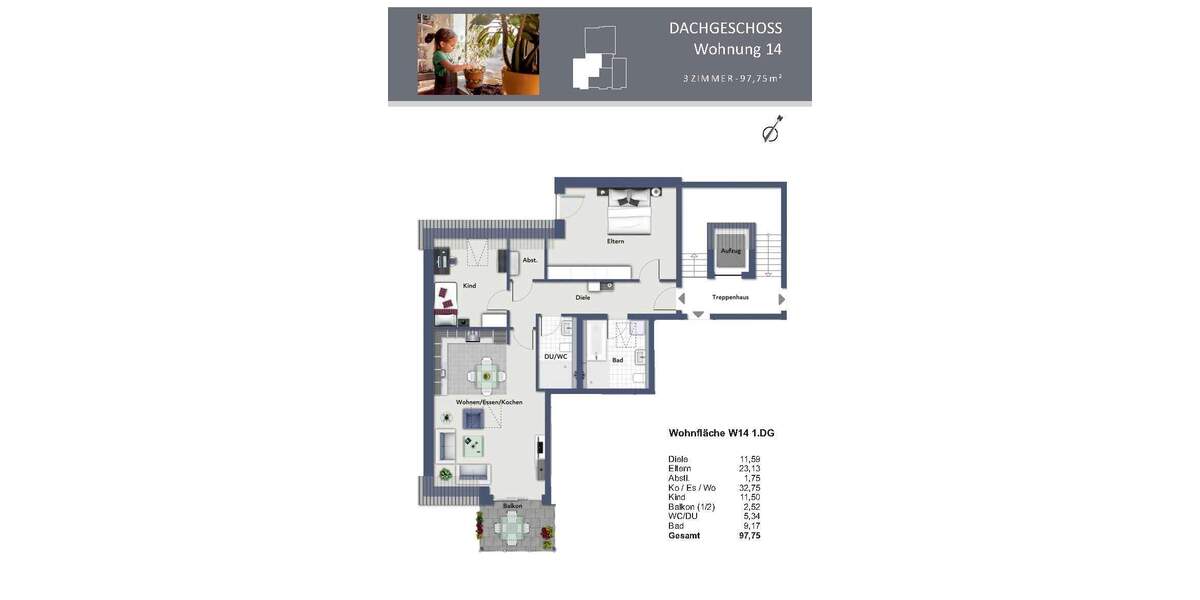 Etagenwohnung Nürnberg St Jobst - 3 Zimmer, 97 m&sup2;, 660.000&euro; | Angebot:25664526