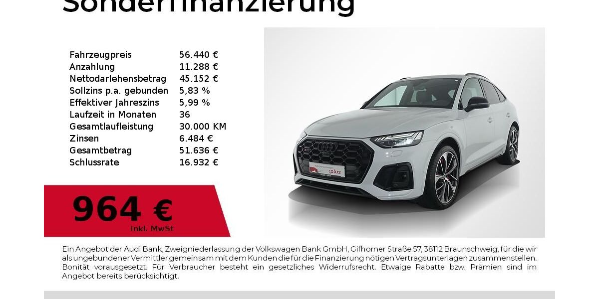 Audi SQ5 43.516 km 56.440 &euro; Nürnberg 90441