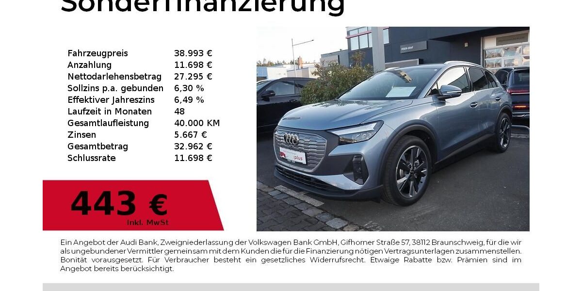 Audi Q4 5.350 km 38.993 &euro; Lauf an der Pegnitz 91207