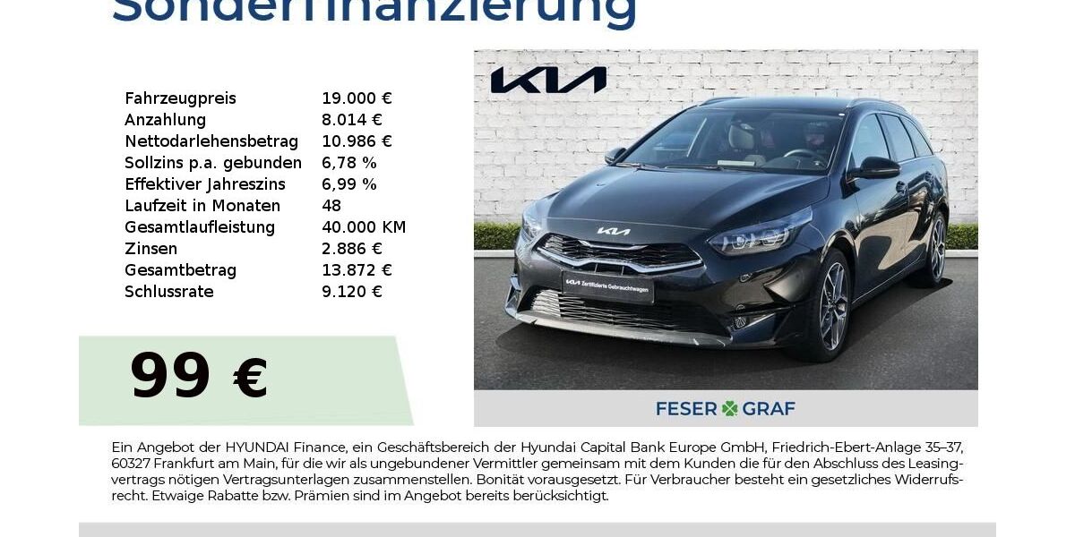 Kia ceed Sportswagon 19.480 km 19.000 &euro; Roth 91154